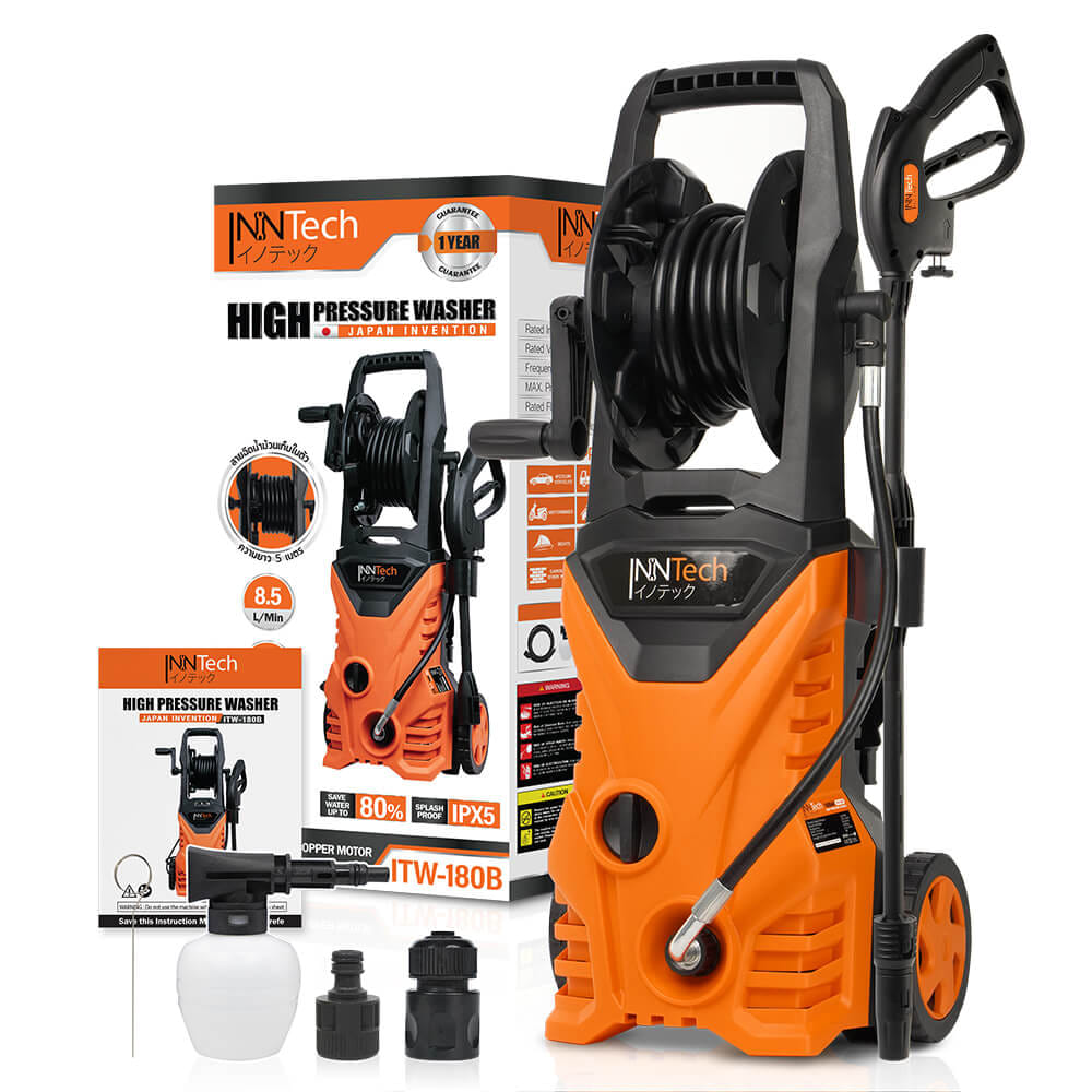 เครื่องฉีดน้ำแรงดันสูง INNTECH รุ่น TMW-180B 180 บาร์ 2600 วัตต์_7